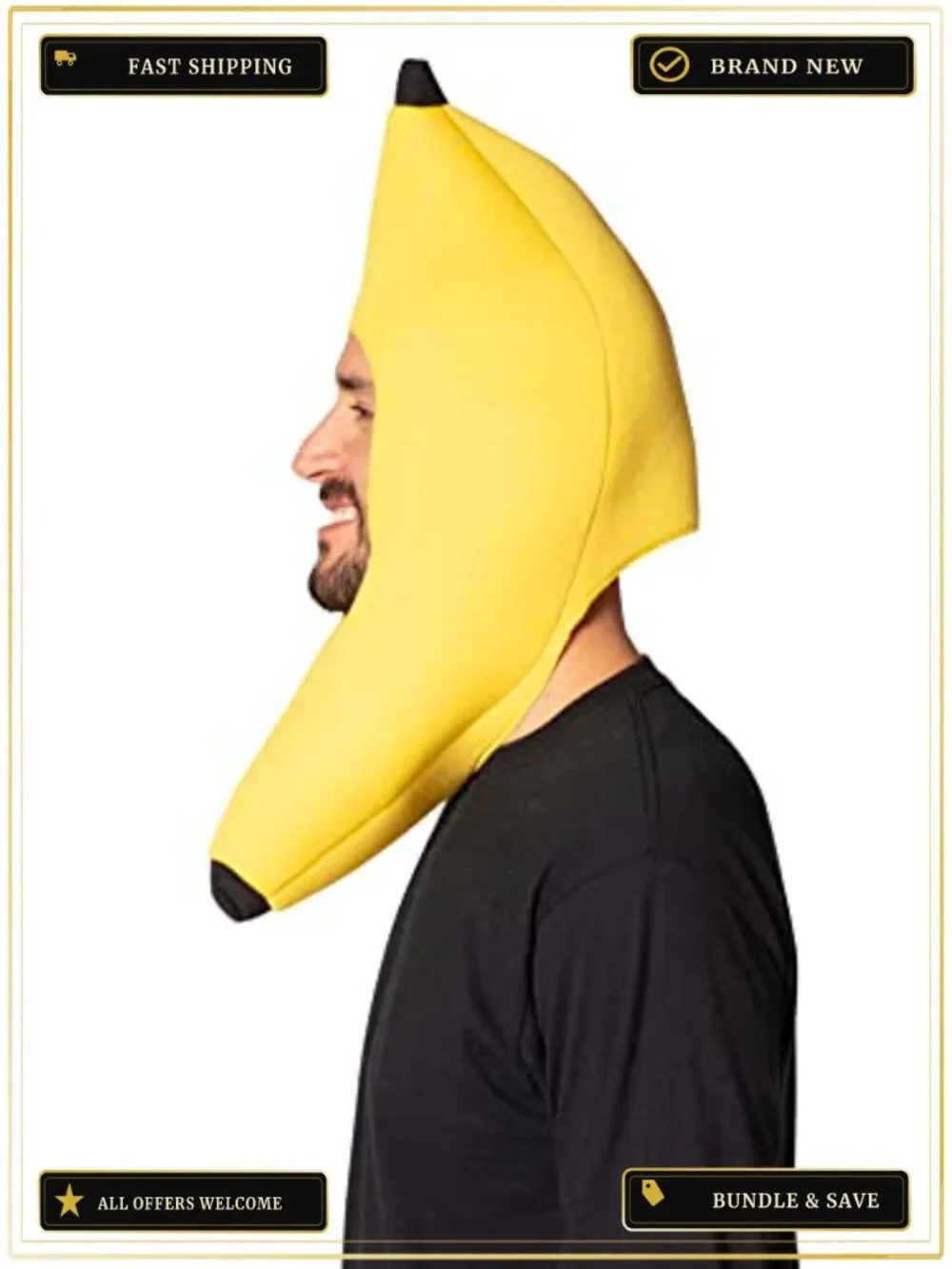 Rasta Imposta Banana Hat Costume Accessory One Size Adult